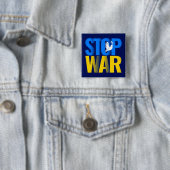 Stopp War mit Dove Symbol Button (Beispiel)