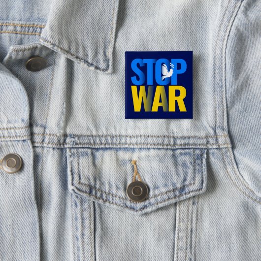 Stopp War mit Dove Symbol Button (Beispiel)