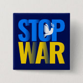 Stopp War mit Dove Symbol Button (Vorderseite)