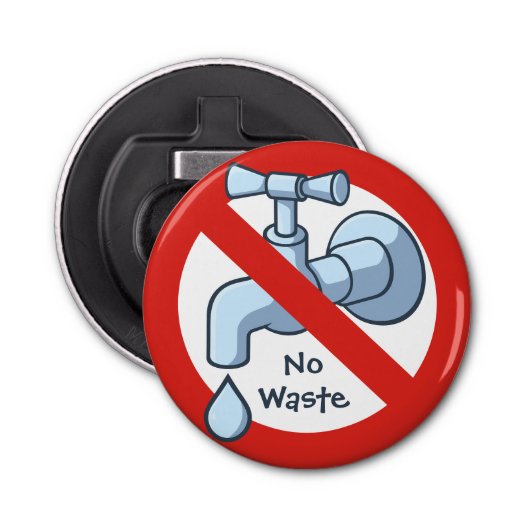 Stopp Water Waste Flaschenöffner (Vorderseite)