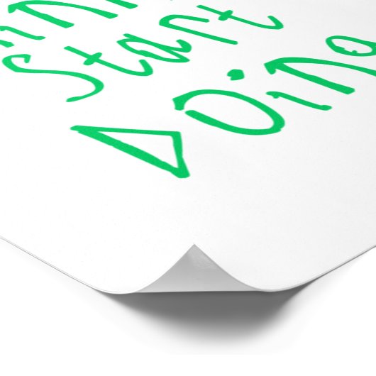 Stopp Whinting Poster (Ecke)