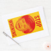 Stopp Whinting Rechteckiger Aufkleber (Umschlag)