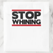 Stopp Whinting Rechteckiger Aufkleber (Tasche)