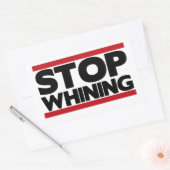 Stopp Whinting Rechteckiger Aufkleber (Umschlag)