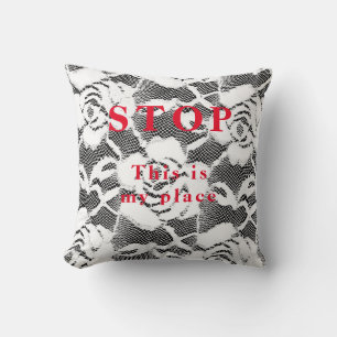 Stopp - Wurfkissen Kissen
