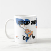 Stopp Zika / Support Research Tasse von RoseWrits (Links)