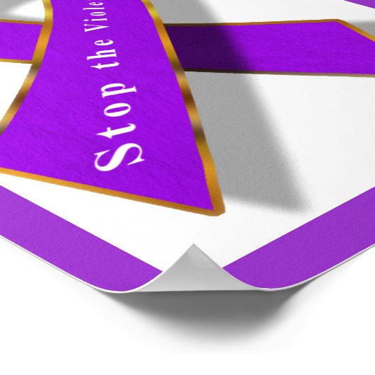 Stoppen der Gewalt Poster (Ecke)