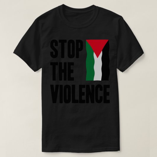 Stoppen der Gewalt T-Shirt (Design vorne)