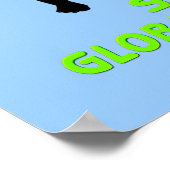 Stoppen der globalen Erwärmung Poster (Ecke)