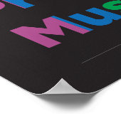 Stoppen der Profilerstellung von Muslimen Regenbog Poster (Ecke)