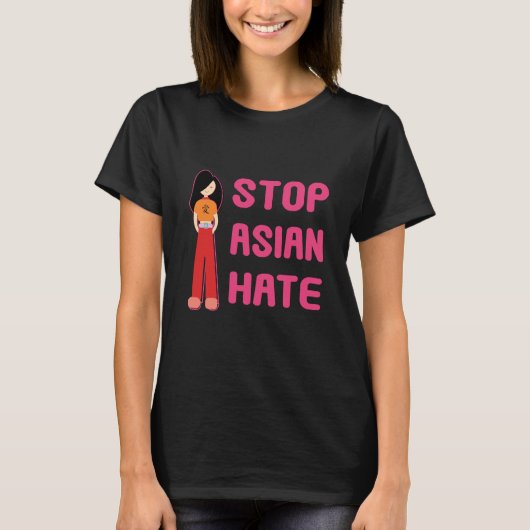 Stoppen des asiatischen Hass-Frauen-Shirts T-Shirt (Vorderseite)