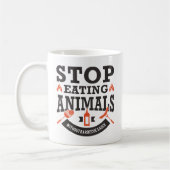 Stoppen des Essens von Tieren Kaffeetasse (Links)