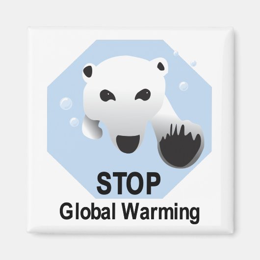 Stoppen des globalen Erwärmungs-Magneten Magnet (Vorne)