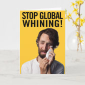 Stoppen des globalen Wahnsinns Karte (Gelbe Blume)