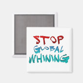 Stoppen des globalen Wahnsinns Magnet (Vorderseite/Rückseite)