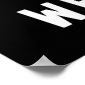 Stoppen des globalen Wahnsinns Poster (Ecke)