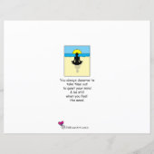 Stoppen des Überdenkens_Flachpapier Blatt 11" x 8, (Rückseite)