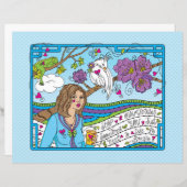 Stoppen des Überdenkens_Flachpapier Blatt 11" x 8, (Vorne/Hinten)