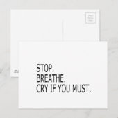stoppen postkarte (Vorne/Hinten)