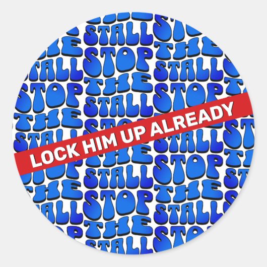 STOPPEN RUNDER AUFKLEBER (Vorderseite)