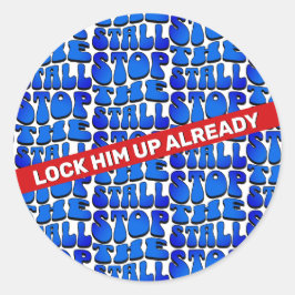 STOPPEN RUNDER AUFKLEBER