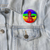 Stoppen Sie AIDS (Regenbogen) Button (Beispiel)