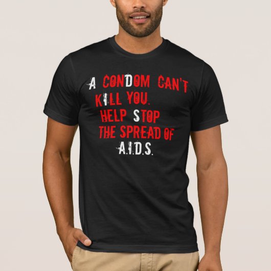 Stoppen Sie AIDS T-Shirt (Vorderseite)