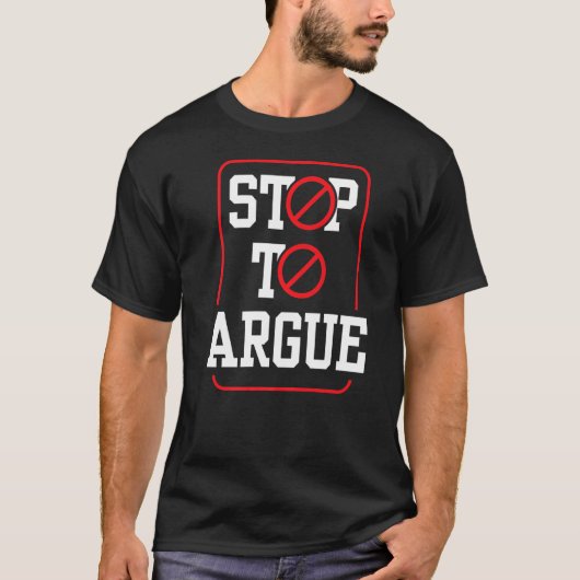 Stoppen Sie, Anwältin Sarcastic Argumentation Rede T-Shirt (Vorderseite)