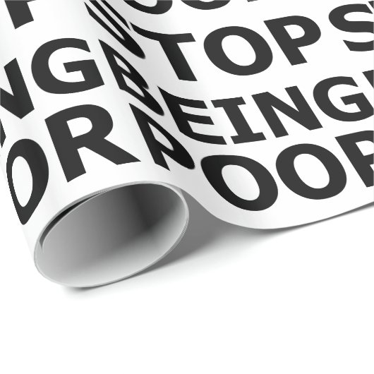 Stoppen Sie, arm zu sein Geschenkpapier (Rolleneckpunkt)