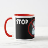 Stoppen Sie Audism Tasse (Links)
