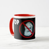 Stoppen Sie Audism Tasse (Vorderseite Links)