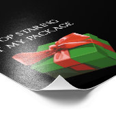 Stoppen Sie auf meinem Paket Weihnachten Geschenk Fotodruck (Ecke)