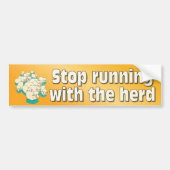 Stoppen Sie Betrieb mit der Herde Autoaufkleber (Vorne)