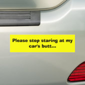 Stoppen Sie bitte, entlang des Hinterns meines Autoaufkleber (Auf Auto)
