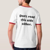 Stoppen Sie bitte, mein Shirt zu lesen (Schwarz voll)