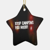 Stoppen Sie Camping Sie Noob Keramik Ornament (Links)
