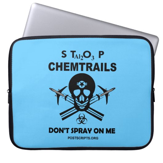 Stoppen Sie Chemtrails - Spray mich nicht an! Laptopschutzhülle (Vorderseite)