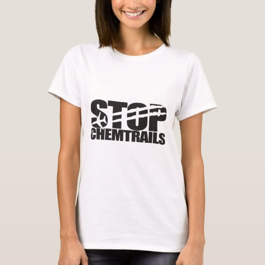 Stoppen Sie Chemtrails T-Shirt (Vorderseite)