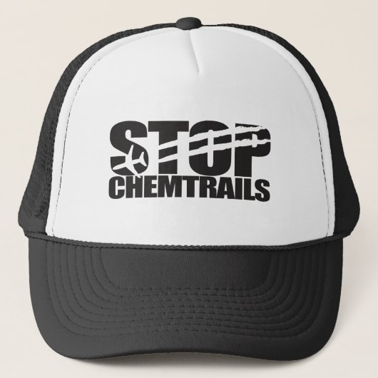 Stoppen Sie Chemtrails Truckerkappe (Vorderseite)