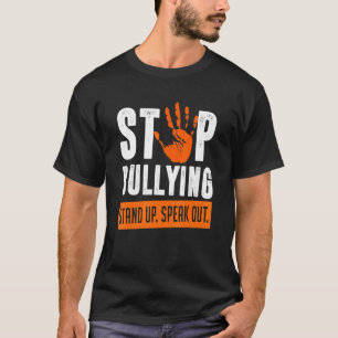 Stoppen Sie das Aufstehen aus dem Orangen Tag der  T-Shirt