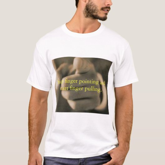 stoppen Sie das Fingerzeigen T-Shirt (Vorderseite)
