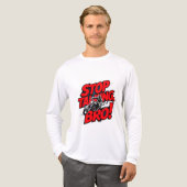Stoppen Sie das Gespräch Bro - Bold Attitude T - S Tri-Blend Shirt (Vorderseite komplett)