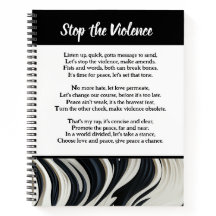 Stoppen Sie das Gewalt Gedicht