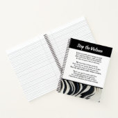 Stoppen Sie das Gewalt Gedicht Notizblock (Innenseite)