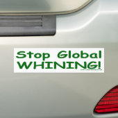 Stoppen Sie das globale Jammern Autoaufkleber (Auf Auto)