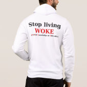 Stoppen Sie das Leben GEWECKT Zip-Hoodie Hoodie (Rückseite)
