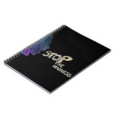 Stoppen Sie das Madness-Notebook Notizblock (Linke Seite)