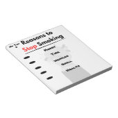 Stoppen Sie das Rauchen Motivation benutzerdefinie Notizblock (angewinkelt)