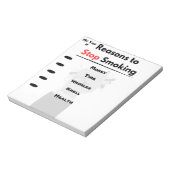 Stoppen Sie das Rauchen Motivation benutzerdefinie Notizblock (Rotiert)