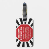 Stoppen Sie das Zeichen "Nicht Ihre" Design Gepäck Gepäckanhänger (Rückseite vertikal)